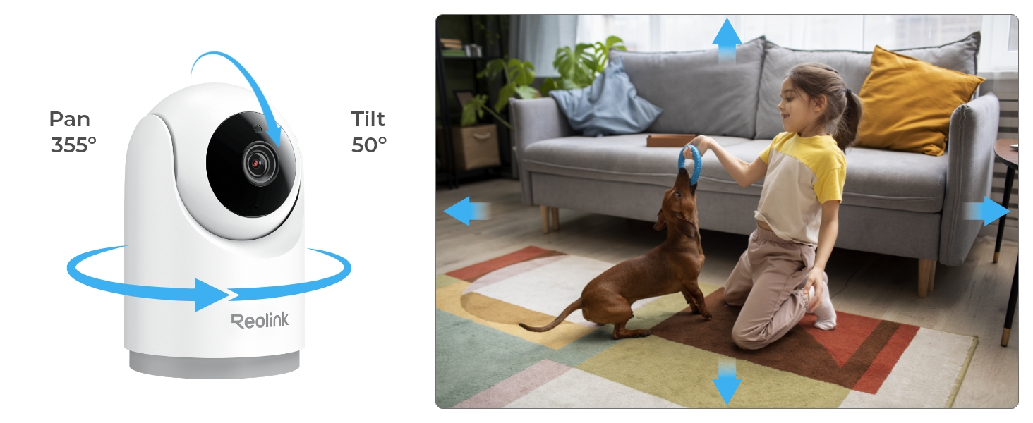 Reolink WIFI Indoor PTZ Camera 3MP E321 White