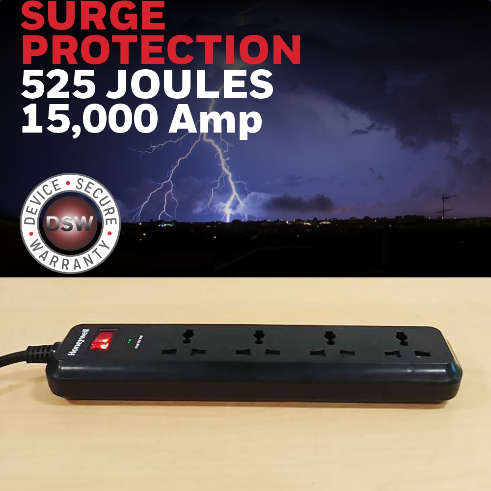 Honeywell 4 Socket Surge Protector